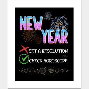 Funny New Year meme, Check horoscope Posters and Art
